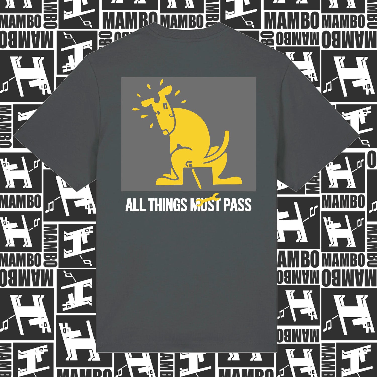 Mambo 'This Will Pass' T-Shirt - Dark Grey - Mambo