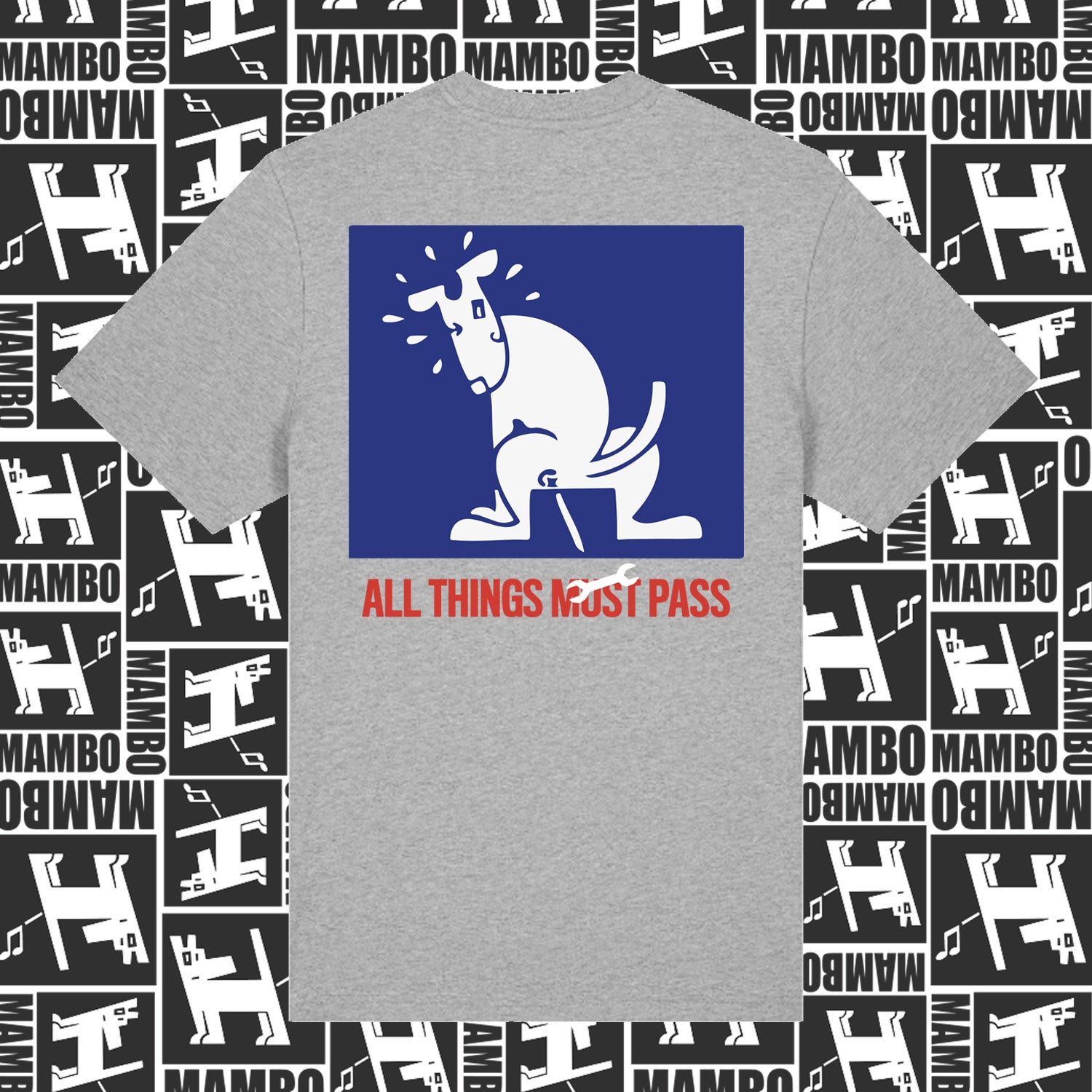 Mambo 'This Will Pass' T-Shirt - Grey - Mambo