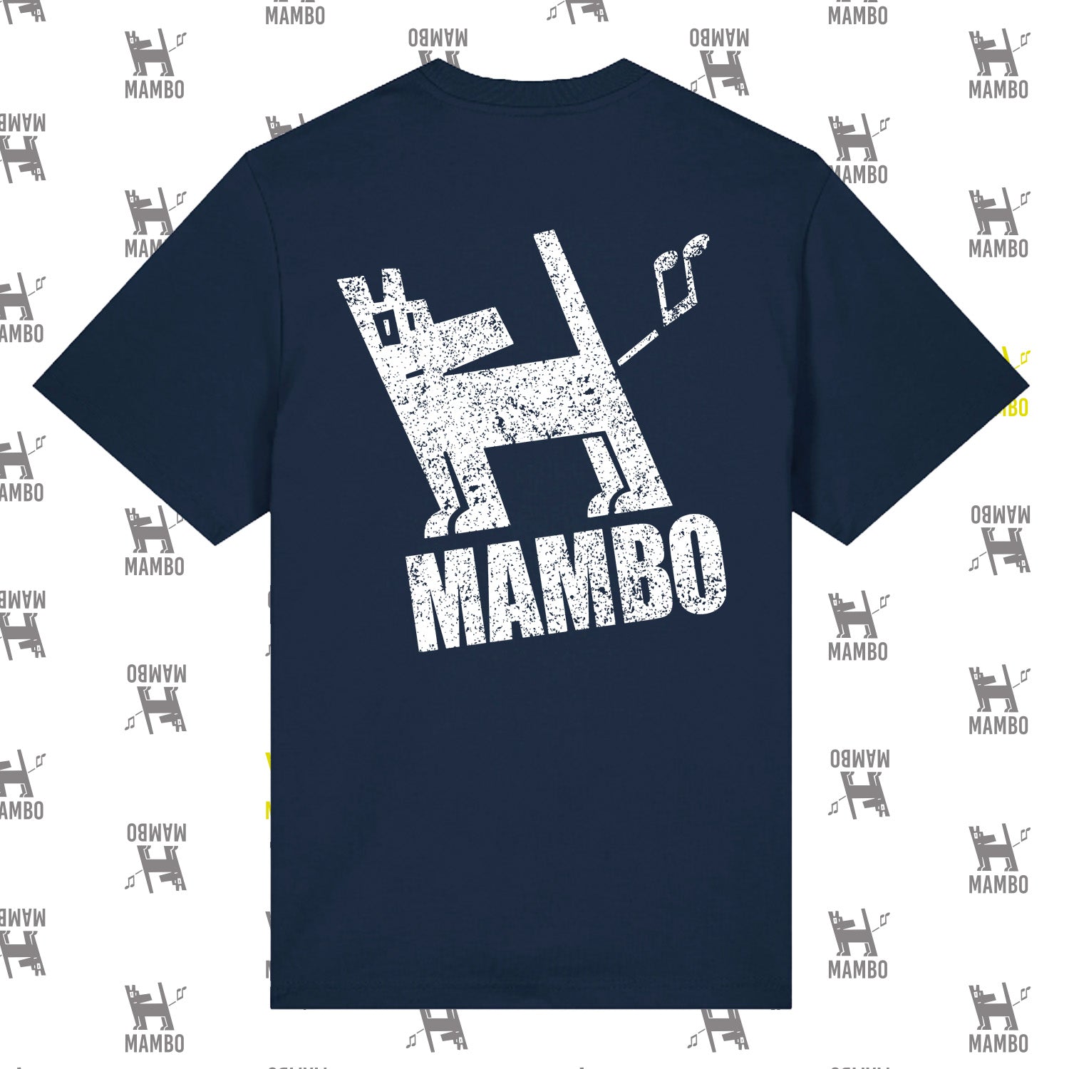 Mambo 'Distressed Dog' T-Shirt - Navy - Mambo