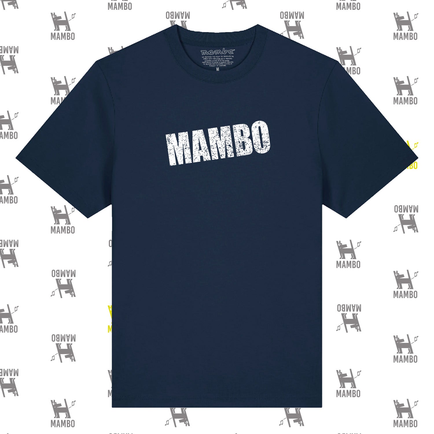 Mambo 'Distressed Dog' T-Shirt - Navy - Mambo