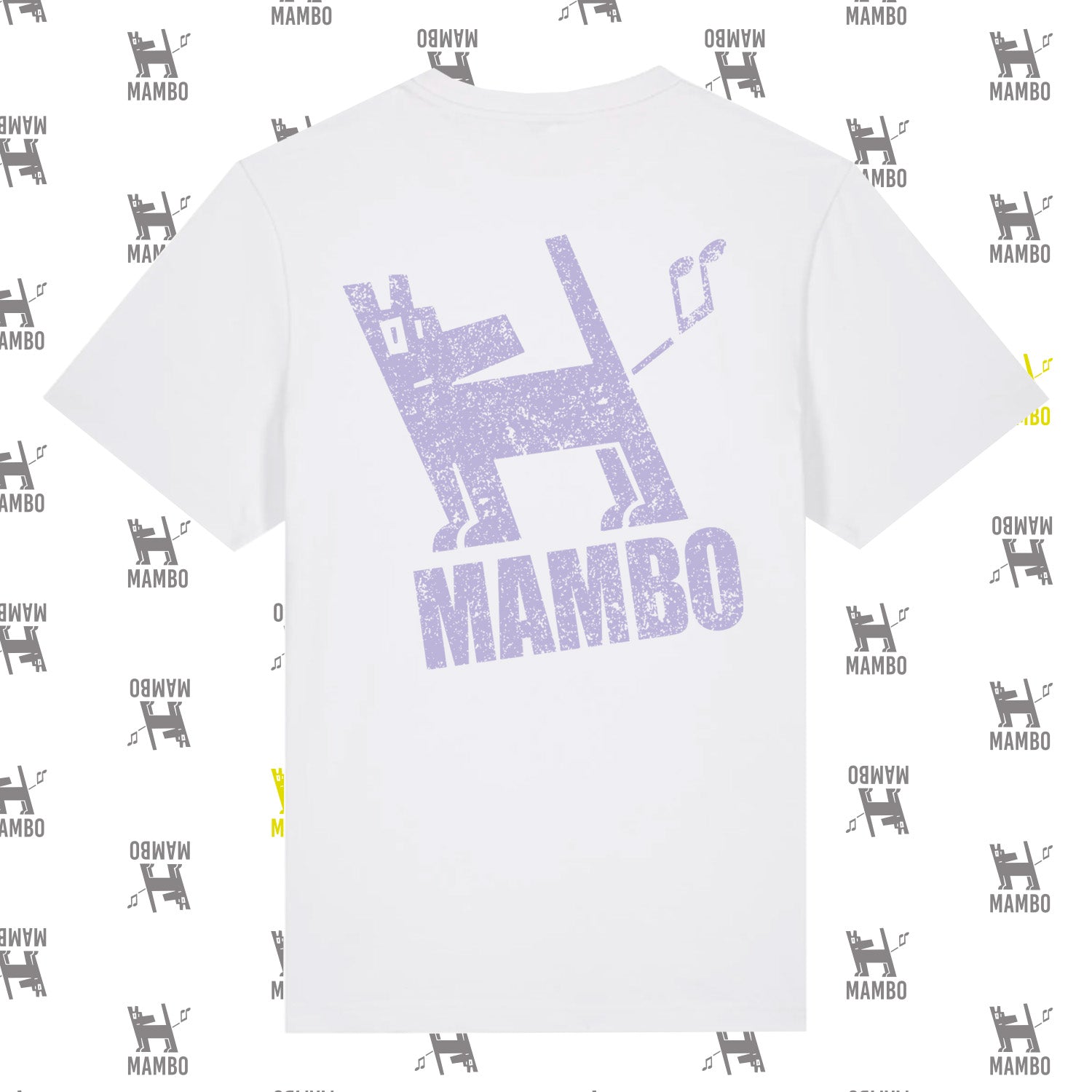 Mambo 'Distressed Dog' T-Shirt - Optic White - Mambo