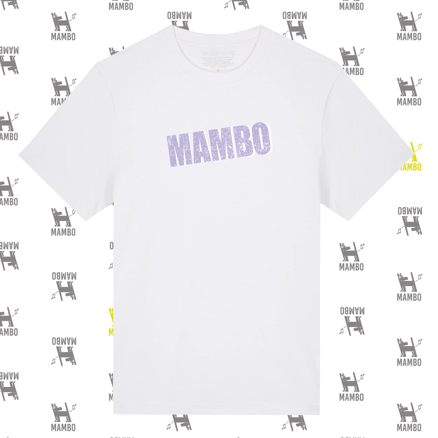 Mambo 'Distressed Dog' T-Shirt - Optic White - Mambo