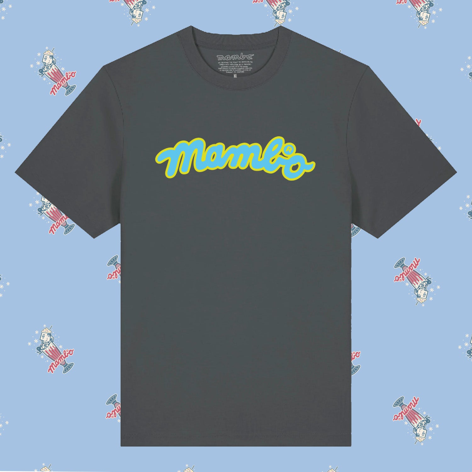 Mambo 'Flow Logo' T-Shirt - Dark Grey - Mambo