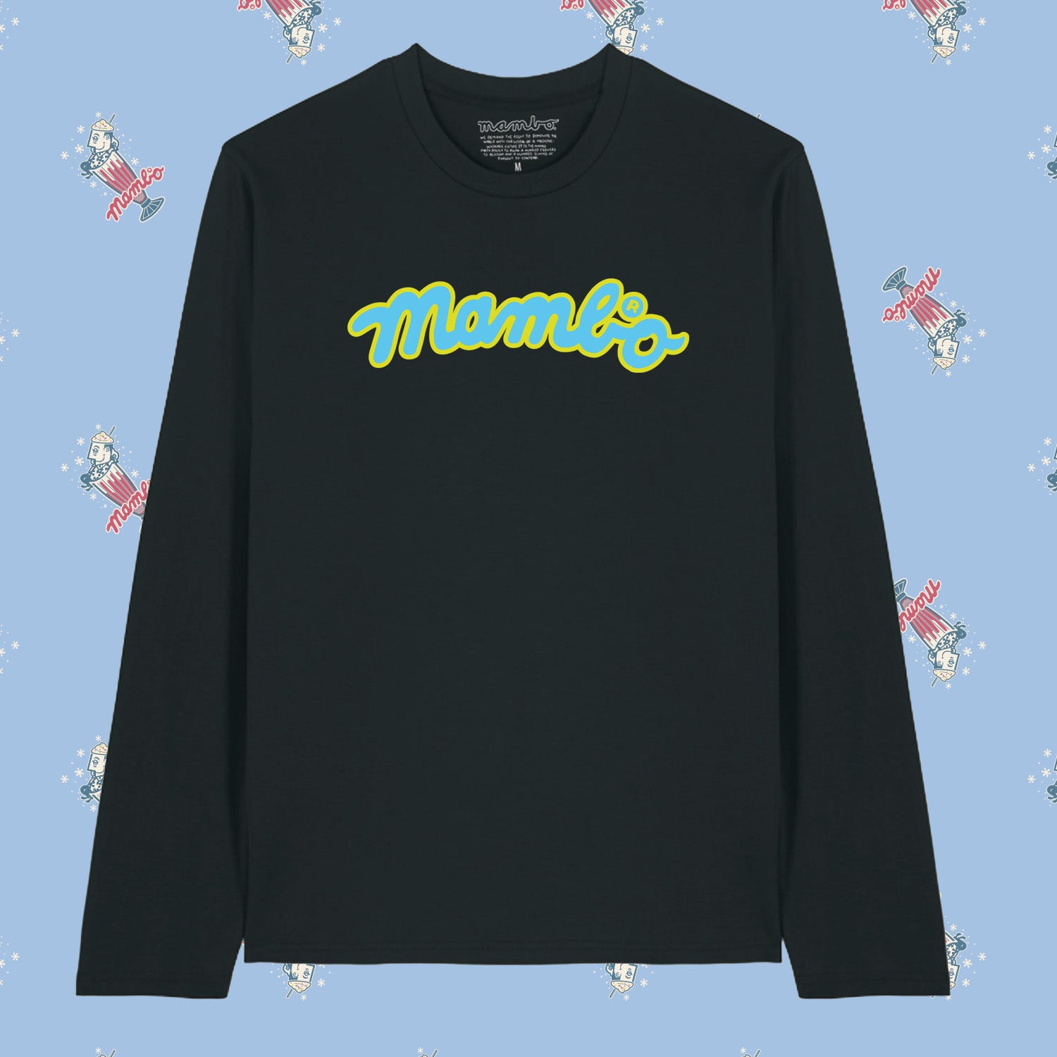 Mambo 'Flow Logo' Long Sleeve T-Shirt - Black - Mambo