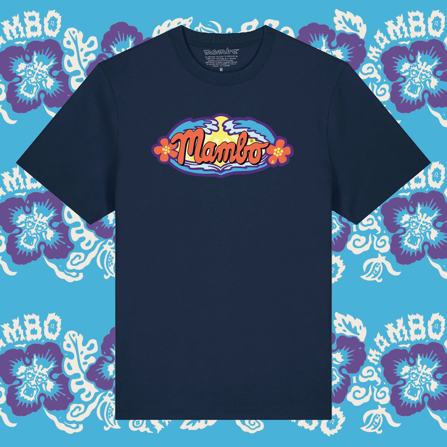 Mambo 'Hawaii Logo' T-Shirt - Navy - Mambo