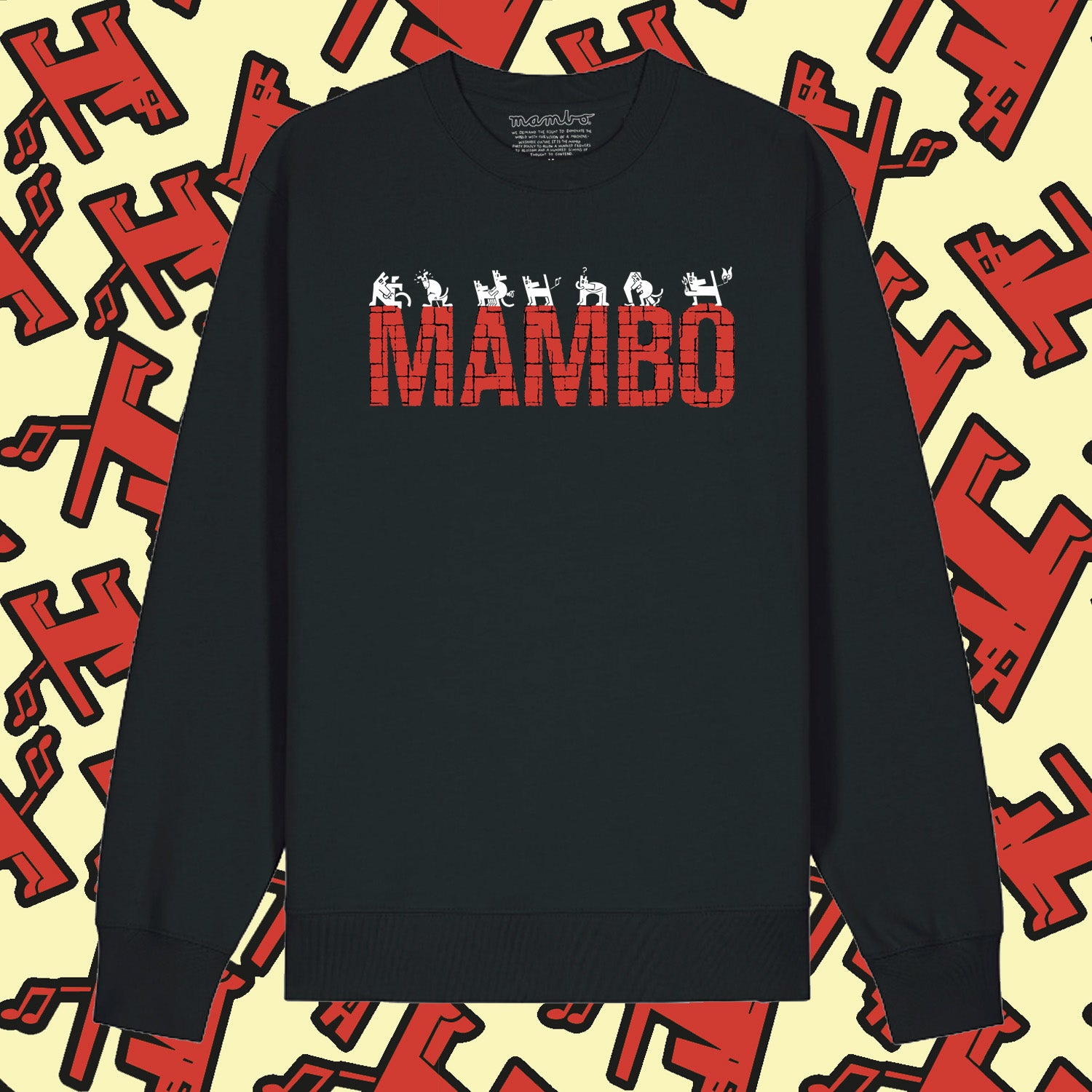 Mambo 'Line Up' Sweatshirt - Black - Mambo