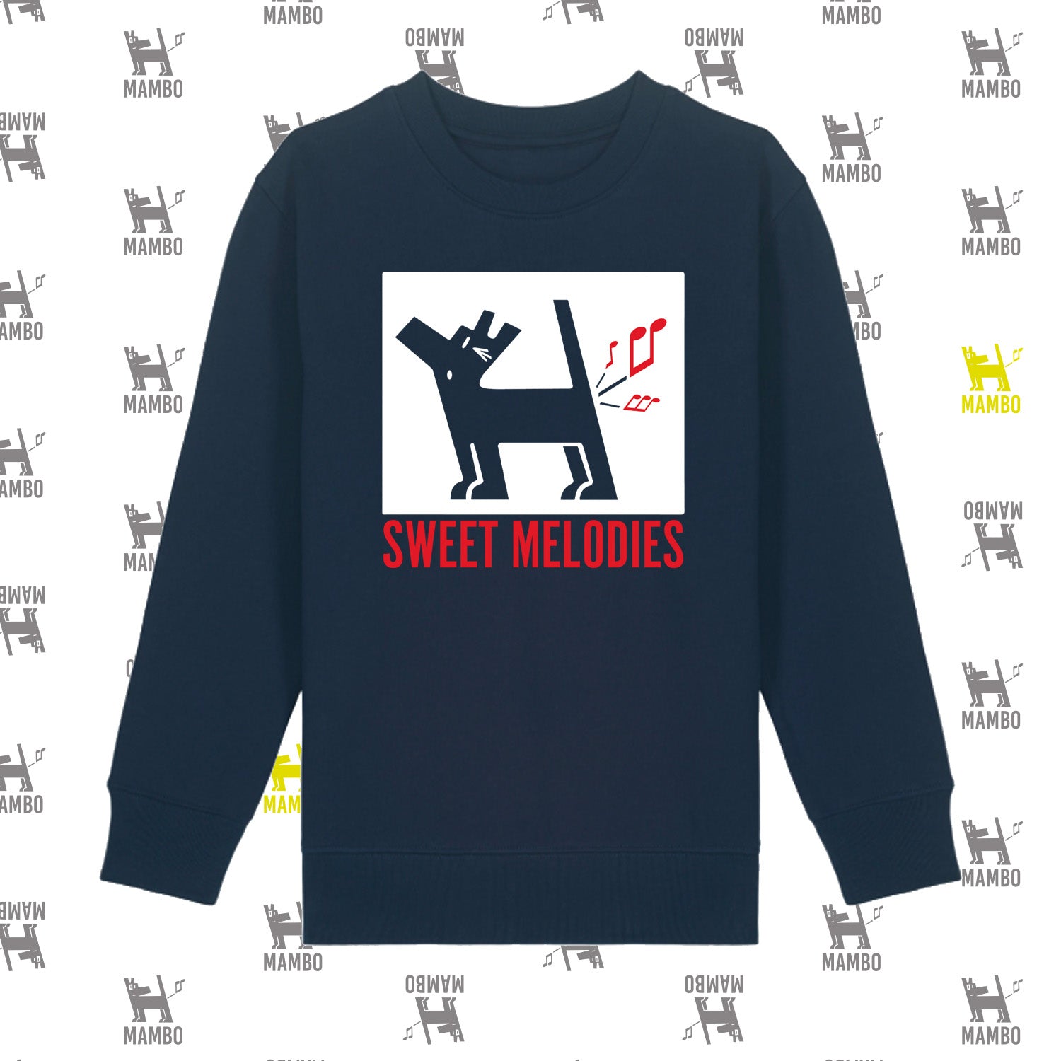 Mambo Mini Adult 'Sweet Melodies' Sweatshirt - Navy - Mambo