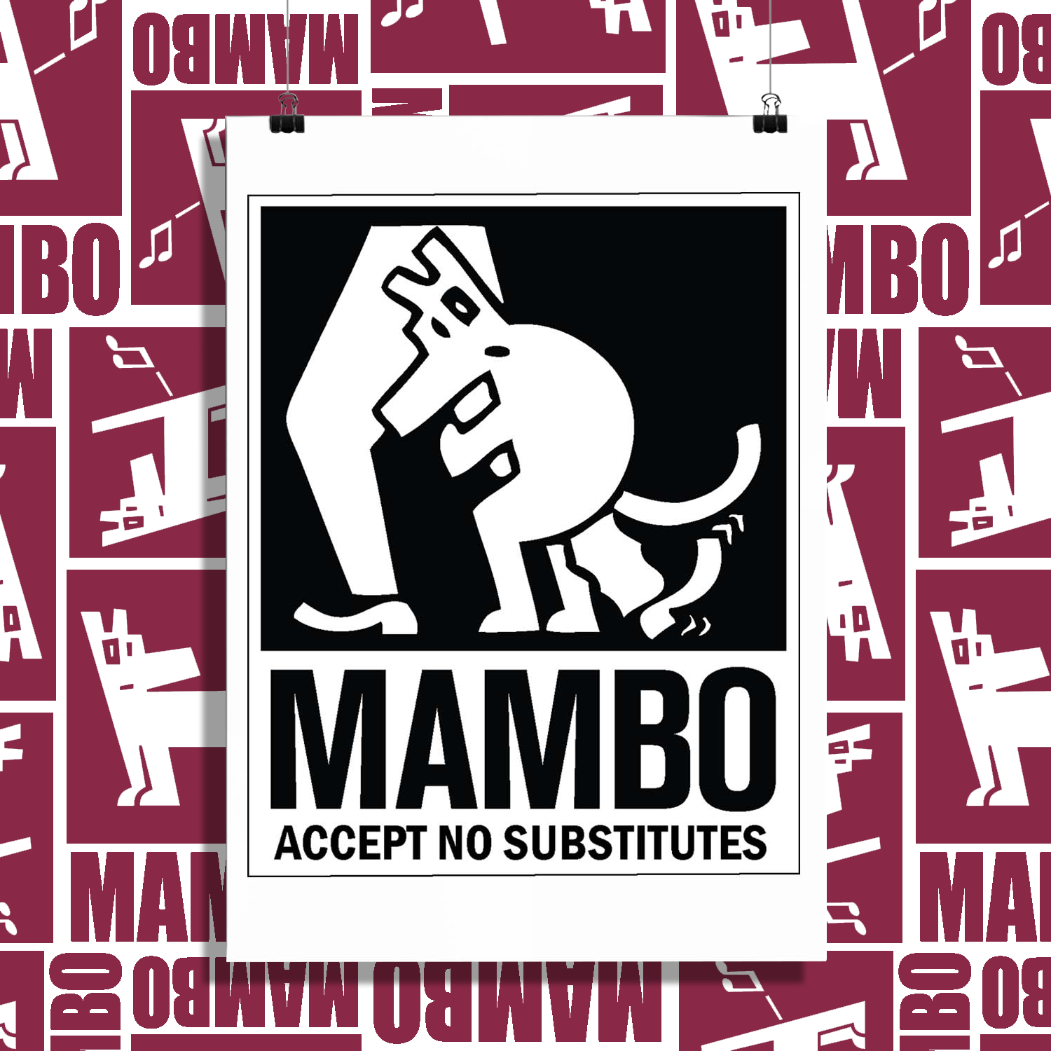 Mambo 'Accept No Substitutes' Poster - Mambo